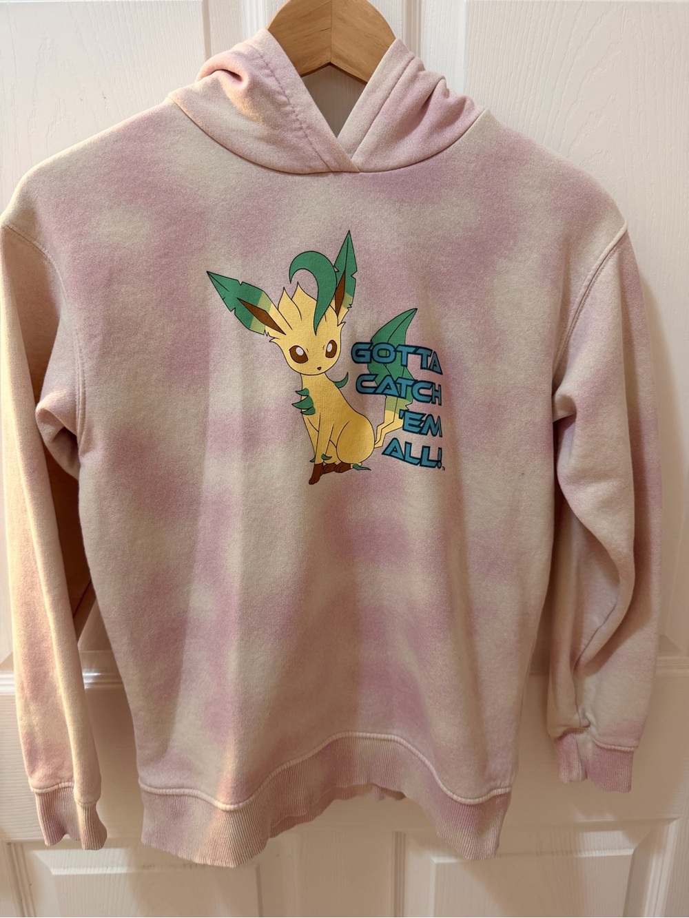 H&M Kids Pokémon Gotta Catch’Em All Pink and White Hoodie Sweatshirt Size 12-14